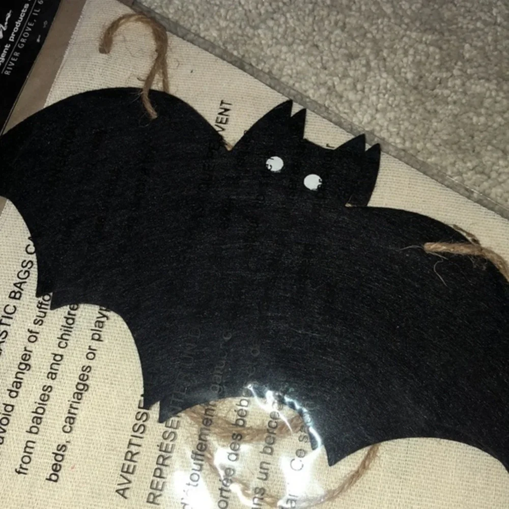 EEK Halloween‎ Burlap Flag Garland Banner 7 Ft Bats
